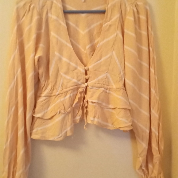 Free people crop peplum blouse - Picture 4 of 5